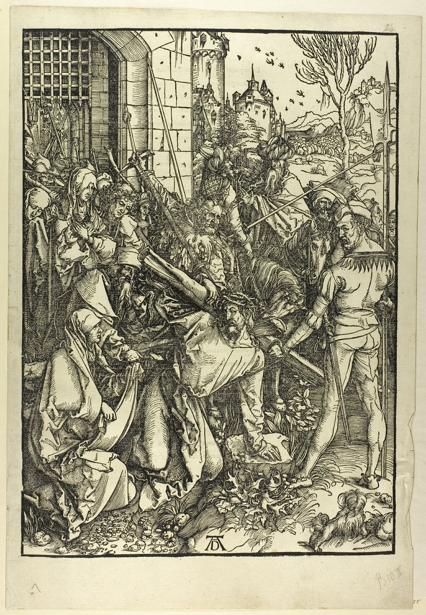 Il trasporto della croce, dalla Grande Passione da Albrecht Dürer