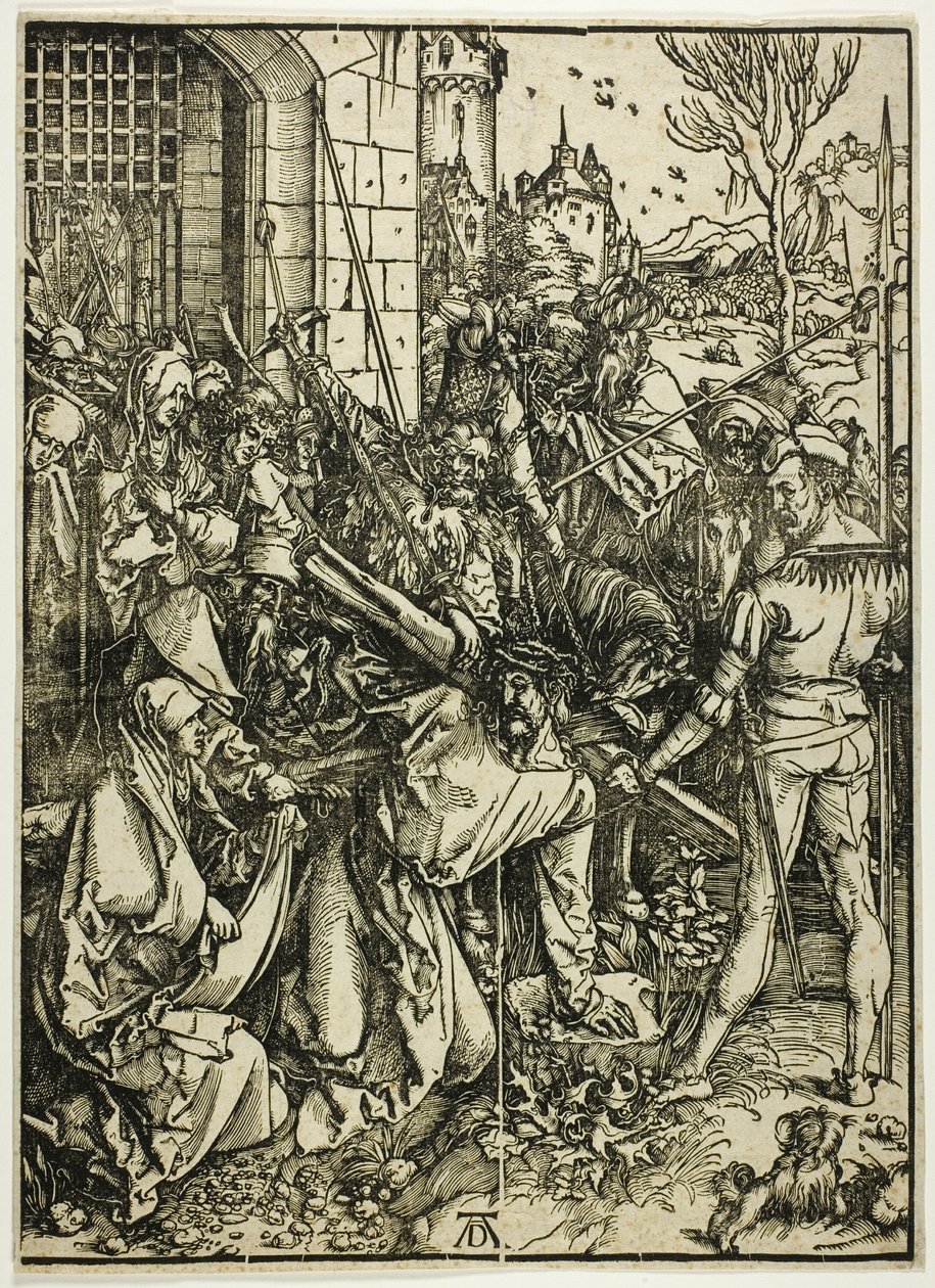 Il trasporto della croce, da La Grande Passione da Albrecht Dürer