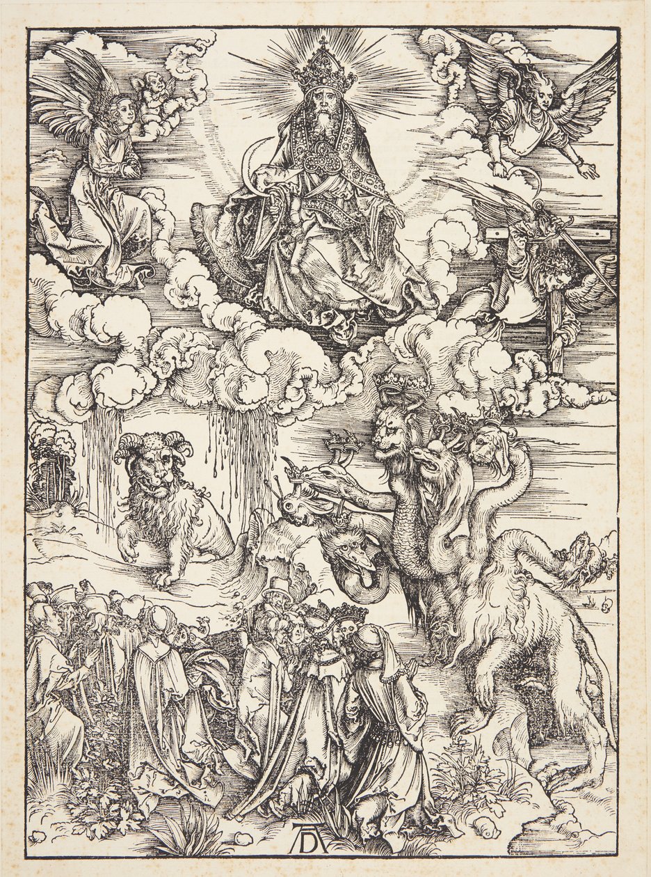 La bestia con due corna come un agnello da Albrecht Dürer