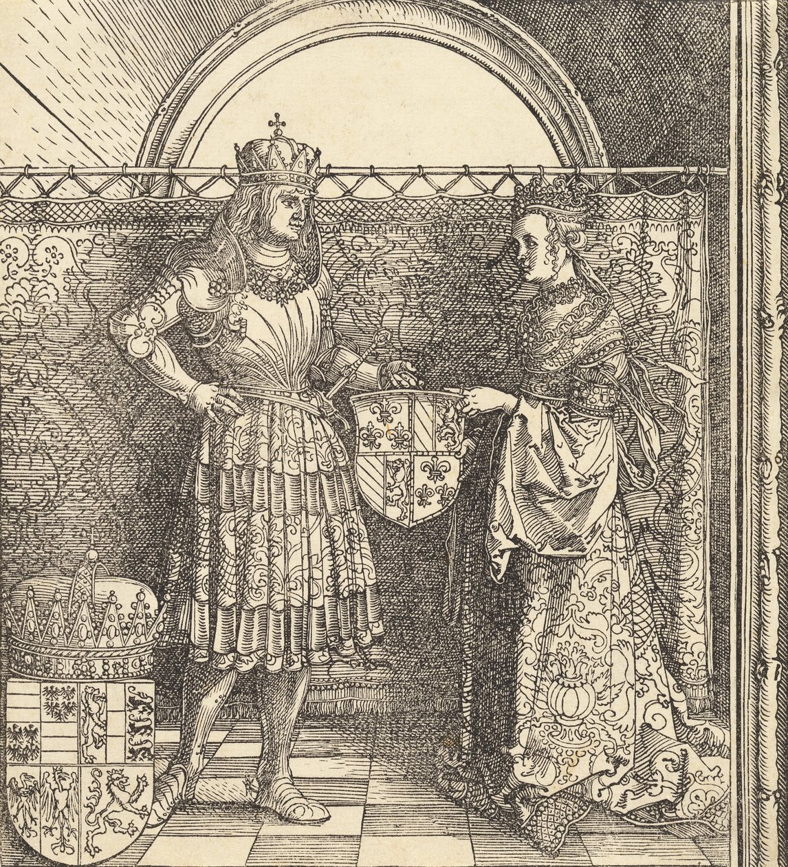 Il fidanzamento di Massimiliano con Maria di Borgogna, 1511 da Albrecht Dürer