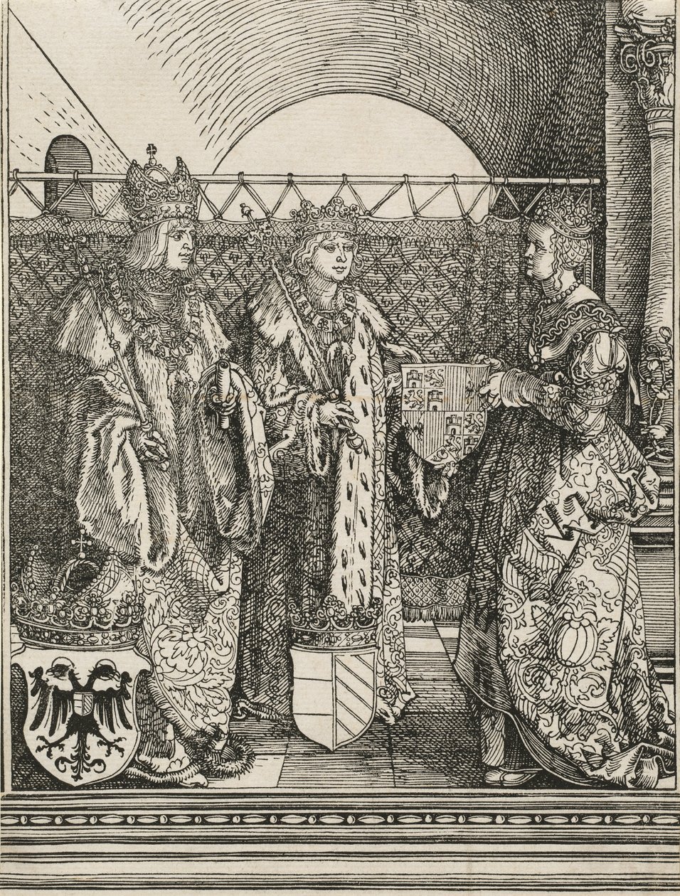 Il fidanzamento di Filippo il Bello con Giovanna di Castiglia, 1515 da Albrecht Dürer