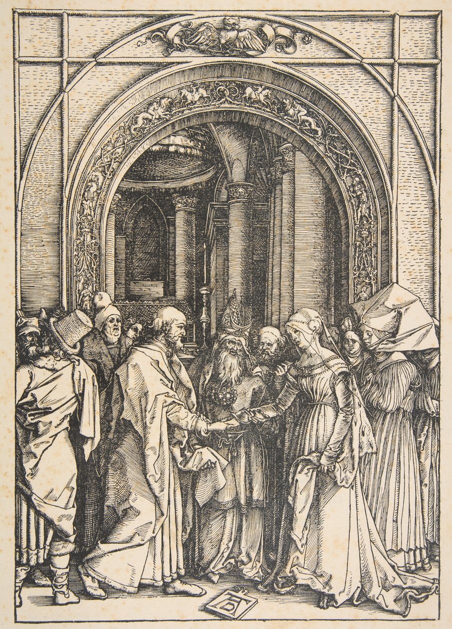 Lo sposalizio della Vergine, da "La vita della Vergine" da Albrecht Dürer