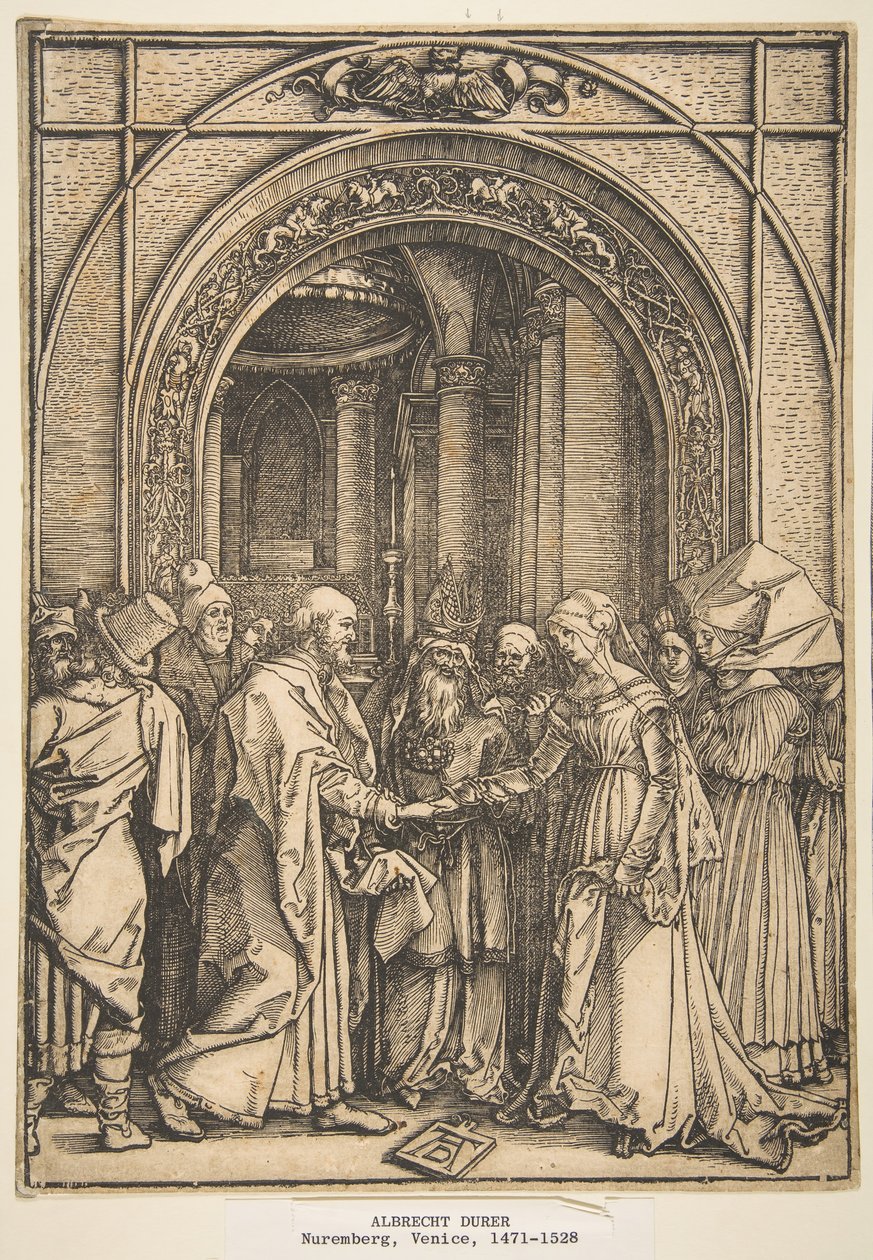 Lo sposalizio della Vergine, da La vita della Vergine da Albrecht Dürer