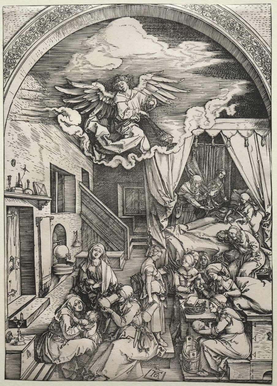 La nascita della Vergine da Albrecht Dürer