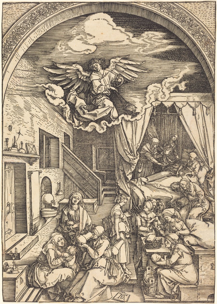 La nascita della Vergine da Albrecht Dürer