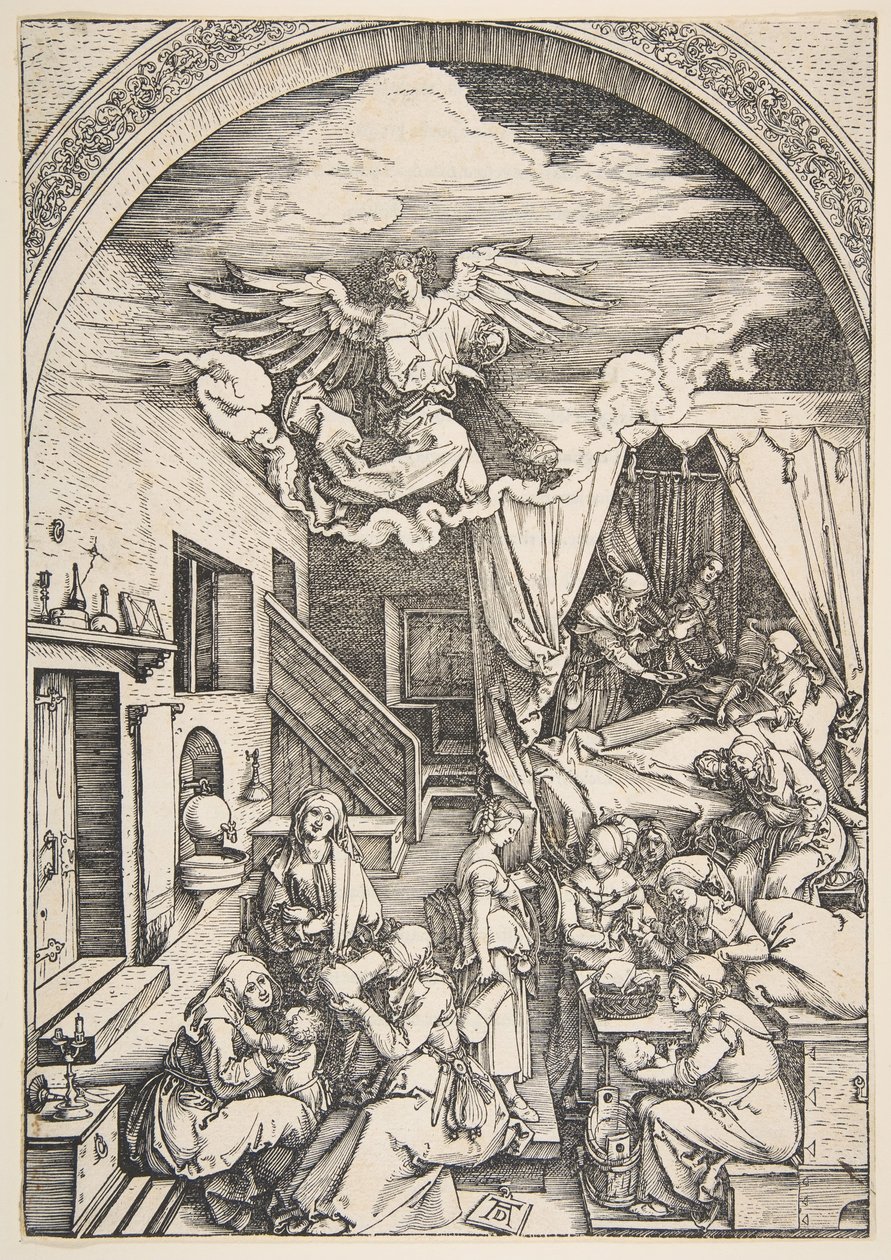 La nascita della Vergine, dalla Vita della Vergine da Albrecht Dürer