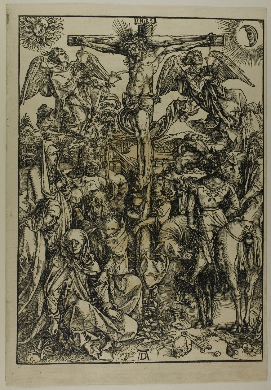 La crocifissione, dalla Grande Passione da Albrecht Dürer