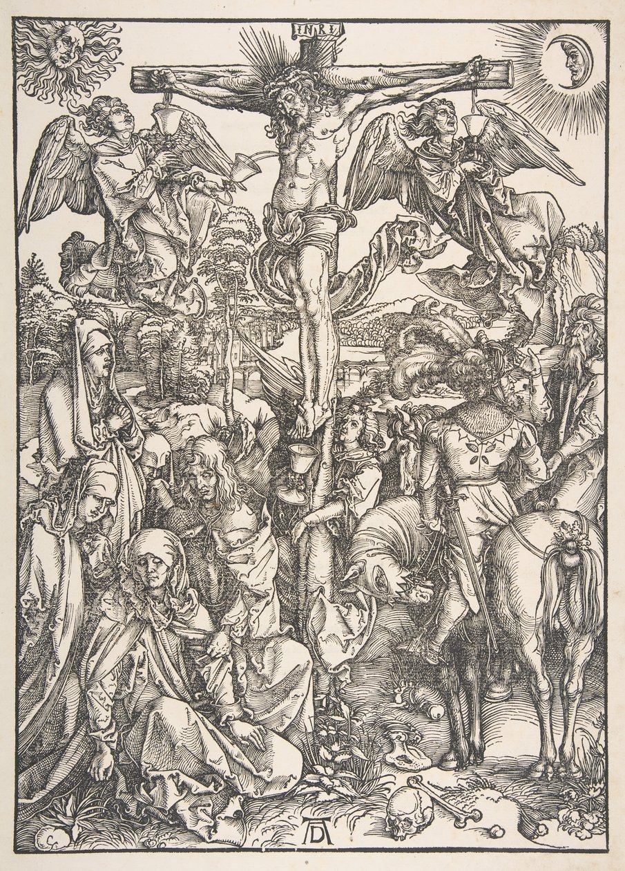 La crocifissione, dalla Grande Passione da Albrecht Dürer