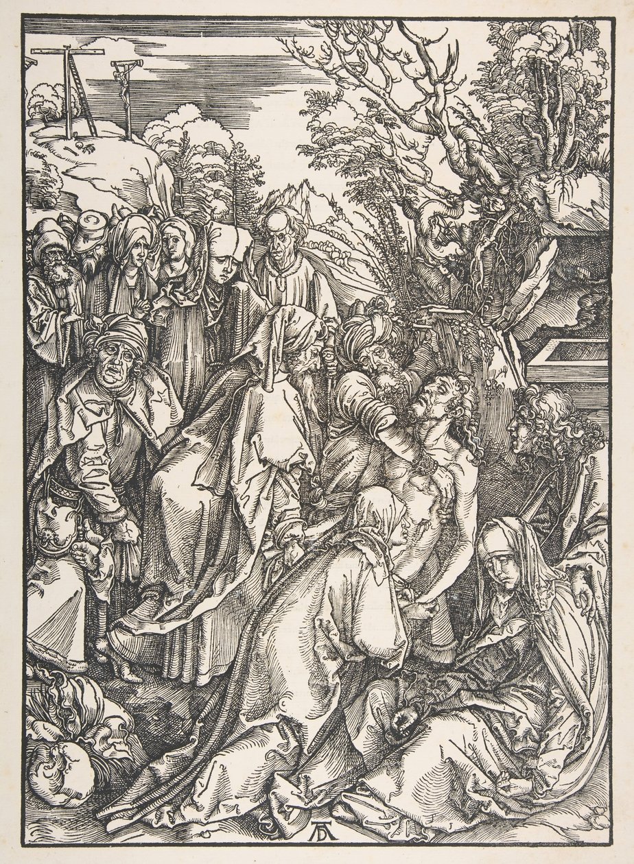 La deposizione di Cristo, dalla Grande Passione da Albrecht Dürer