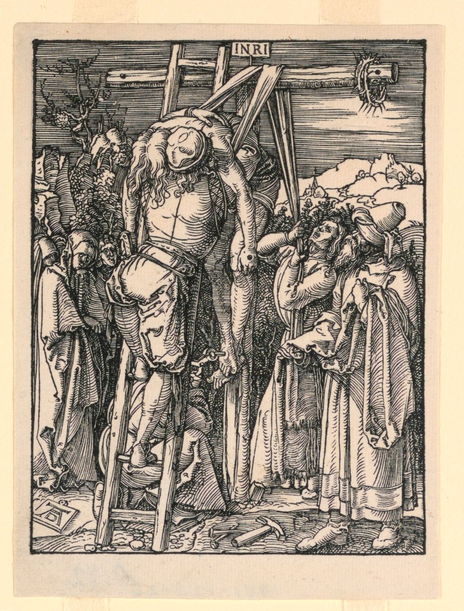 La discesa dalla croce (La deposizione), dalla serie La piccola passione da Albrecht Dürer