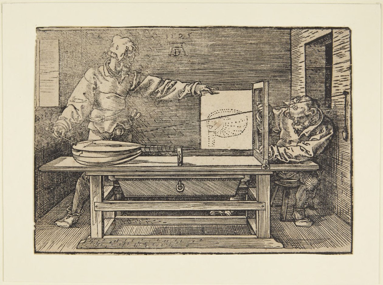 Il progettista del liuto da Albrecht Dürer