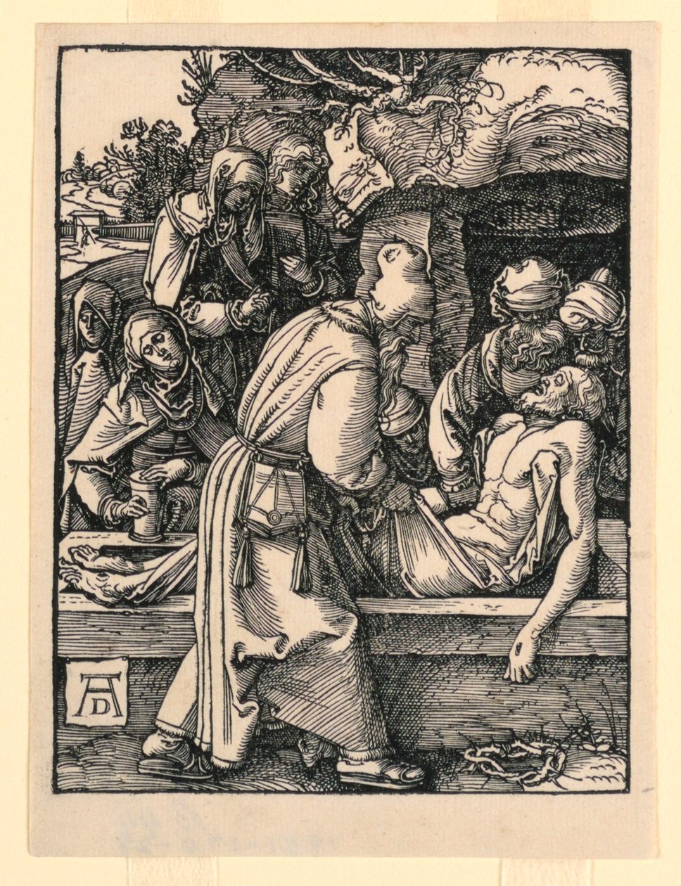 La sepoltura, dalla serie La Piccola Passione da Albrecht Dürer