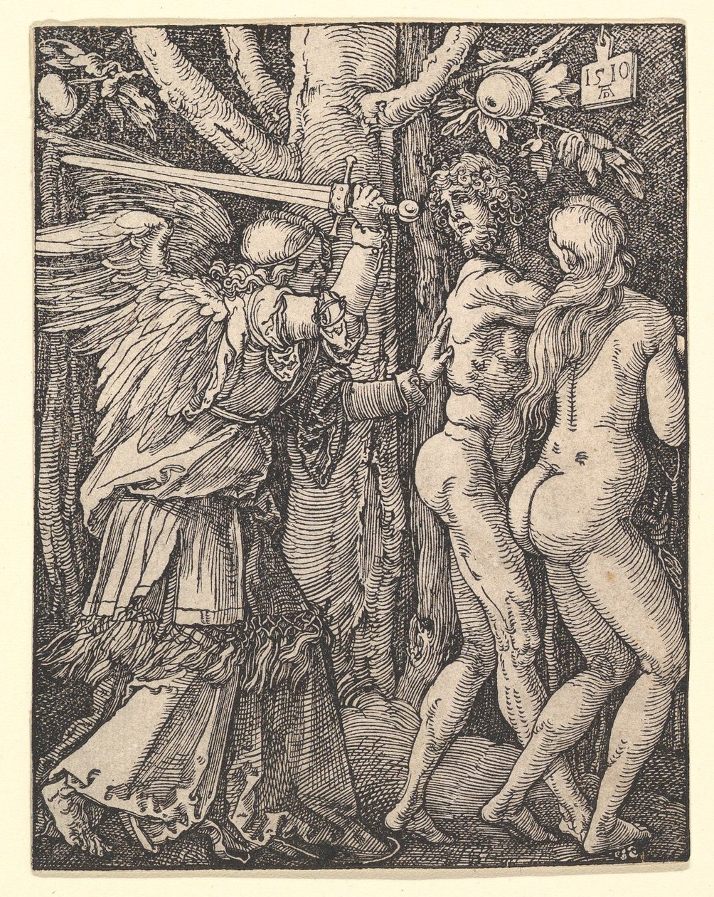 L’espulsione dal Paradiso, tratta da “La piccola Passione” da Albrecht Dürer