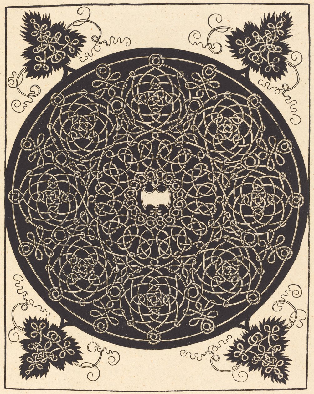 Il Quinto Nodo (con uno scudo bianco a sei punte) da Albrecht Dürer