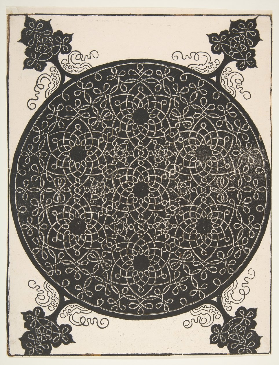 Il quinto nodo. Tondo intrecciato con sette stelle a sei punte da Albrecht Dürer