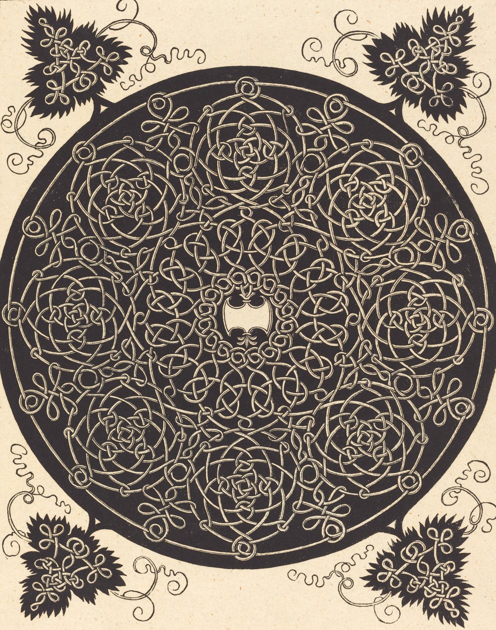 Il quinto nodo con uno scudo bianco a sei punte, probabilmente 1506-1507 da Albrecht Dürer