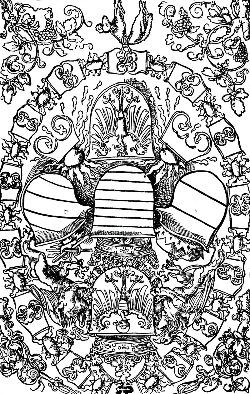 I Cinque Stemmi Imperiali, 1515-1906 da Albrecht Dürer