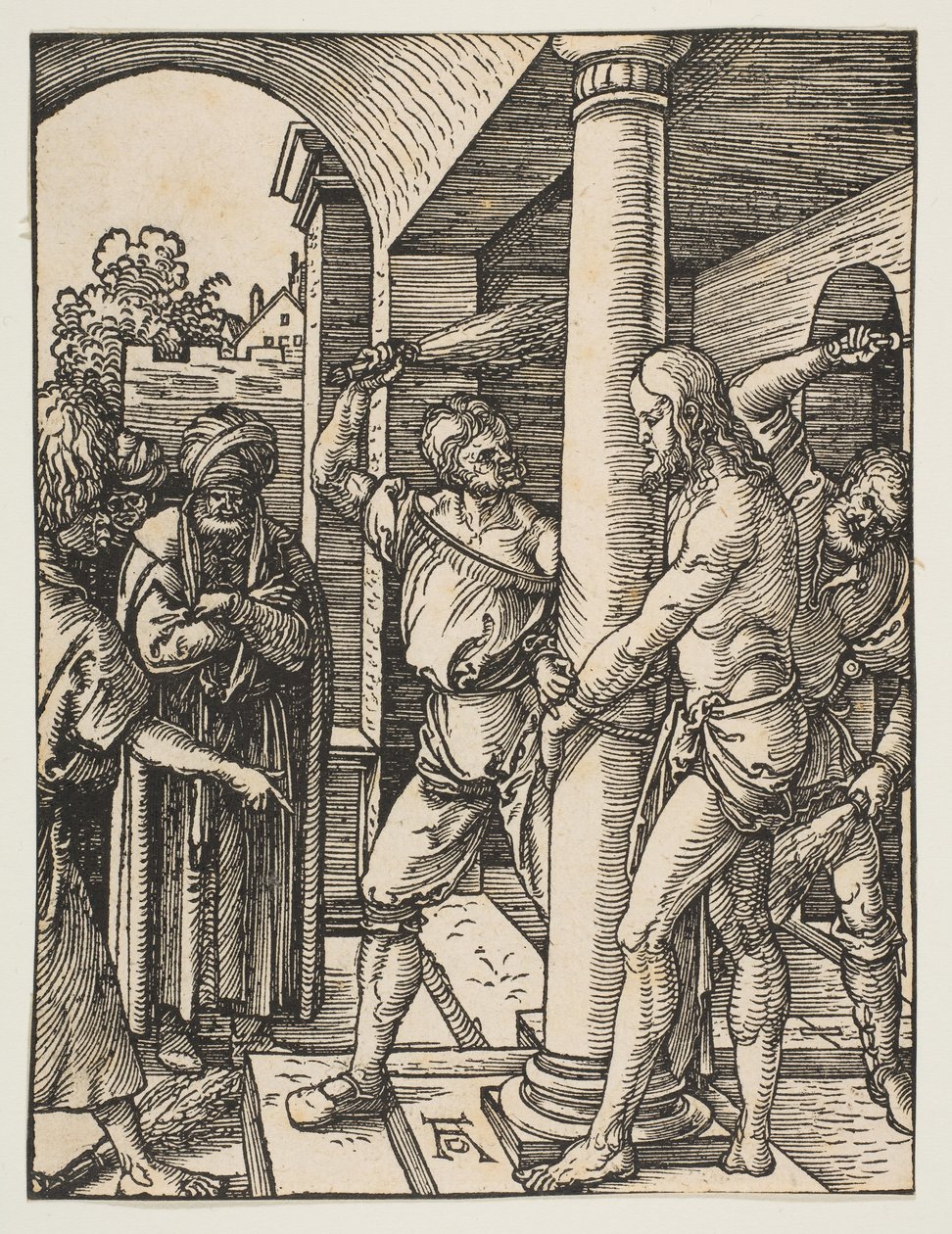 La Flagellazione (dalla Piccola Passione) da Albrecht Dürer