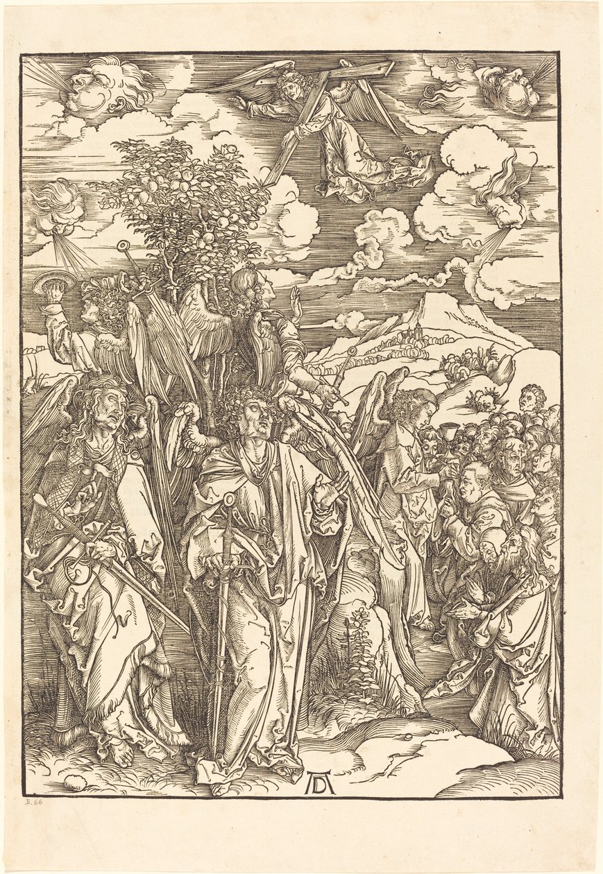 I quattro angeli che tengono i venti da Albrecht Dürer