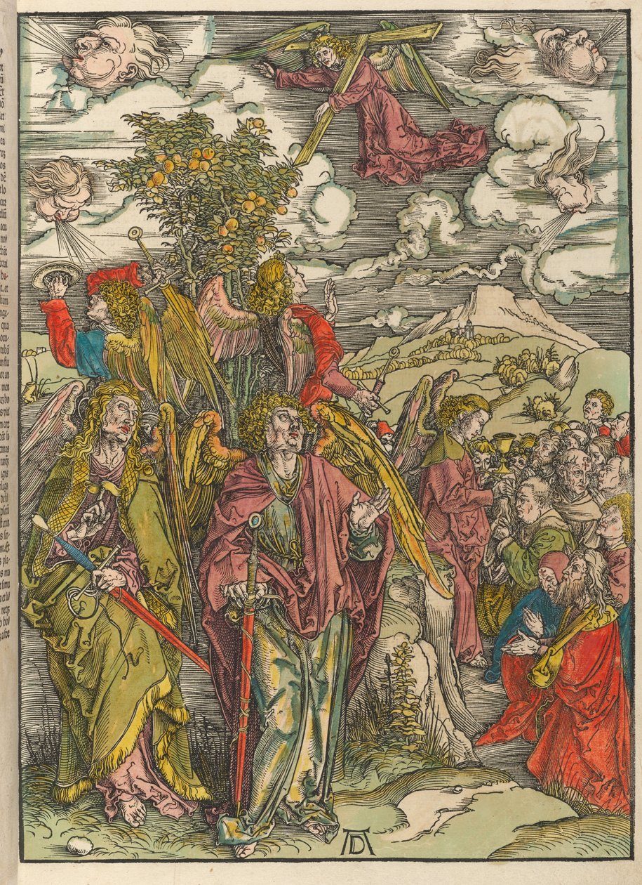 I quattro angeli che reggono i venti da Albrecht Dürer