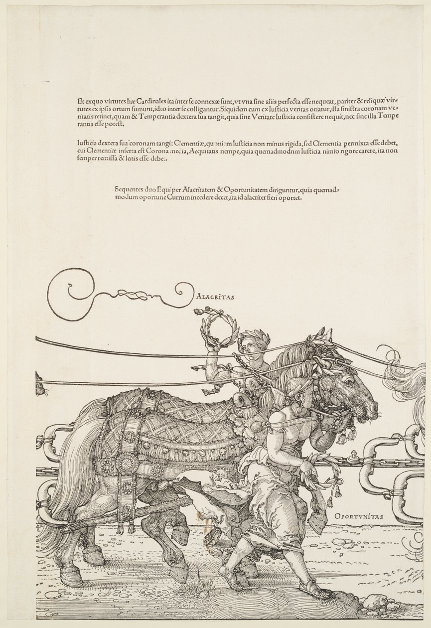 Il grande carro trionfale: Alacritas e Oportunitas da Albrecht Dürer