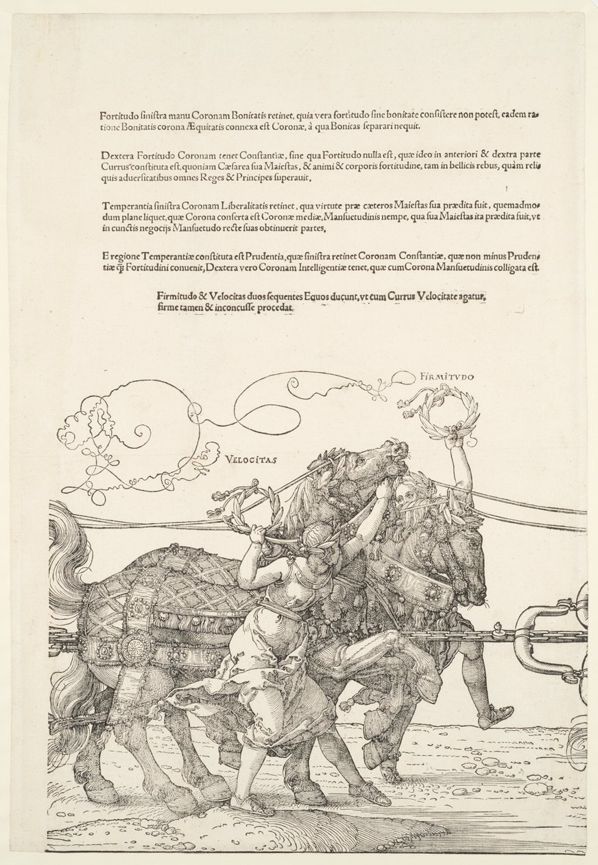 Il grande carro trionfale: Velocitas e Firmitudo da Albrecht Dürer