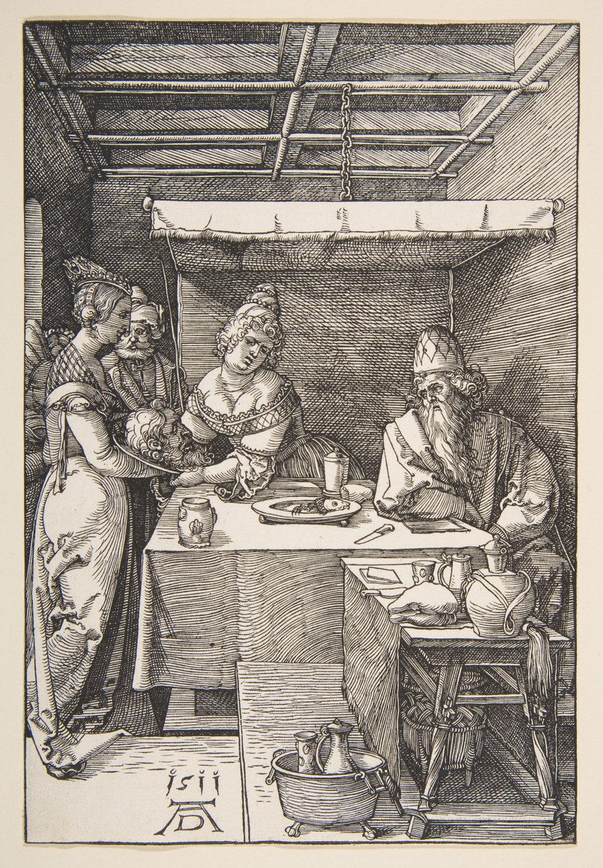 La testa di San Giovanni Battista portata davanti a Erode da Albrecht Dürer