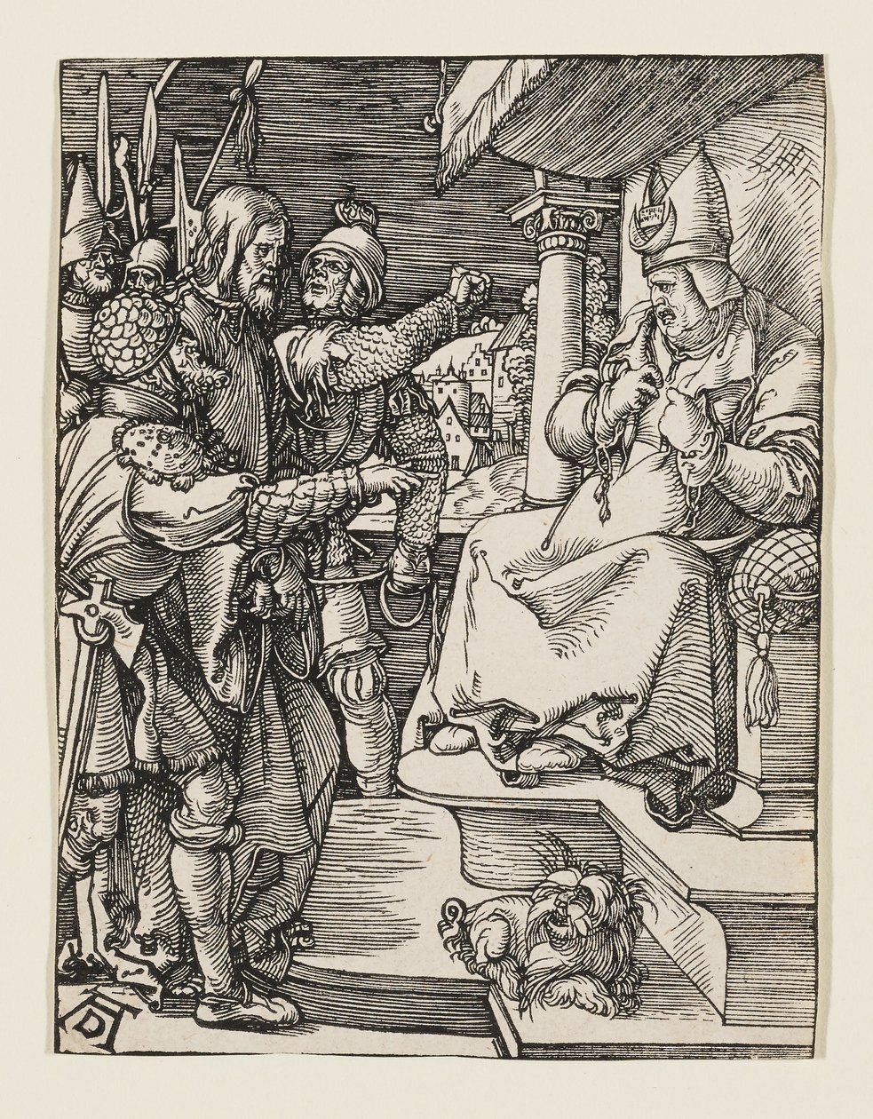 Il sommo sacerdote strappa le sue vesti da Albrecht Dürer