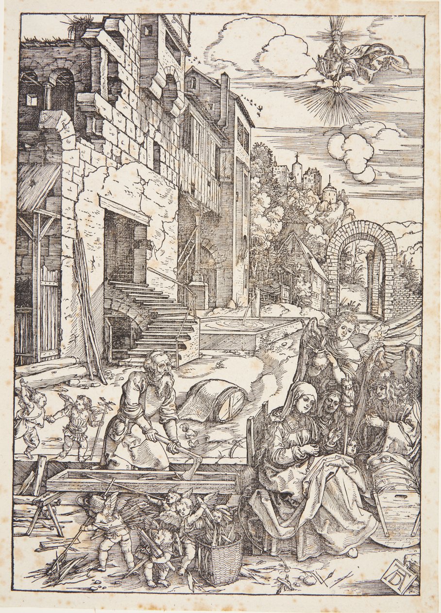 La Sacra Famiglia in Egitto da Albrecht Dürer