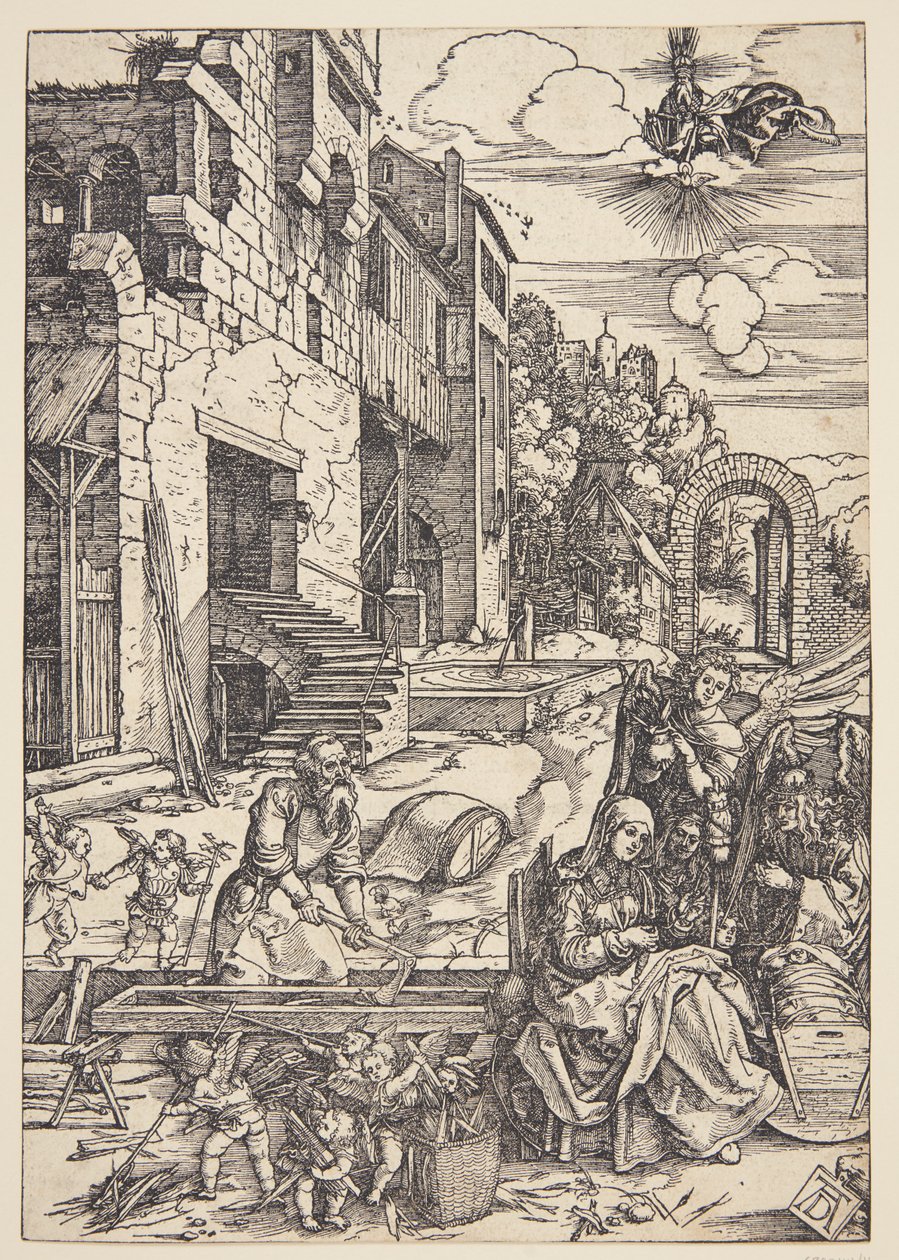 La Sacra Famiglia in Egitto da Albrecht Dürer