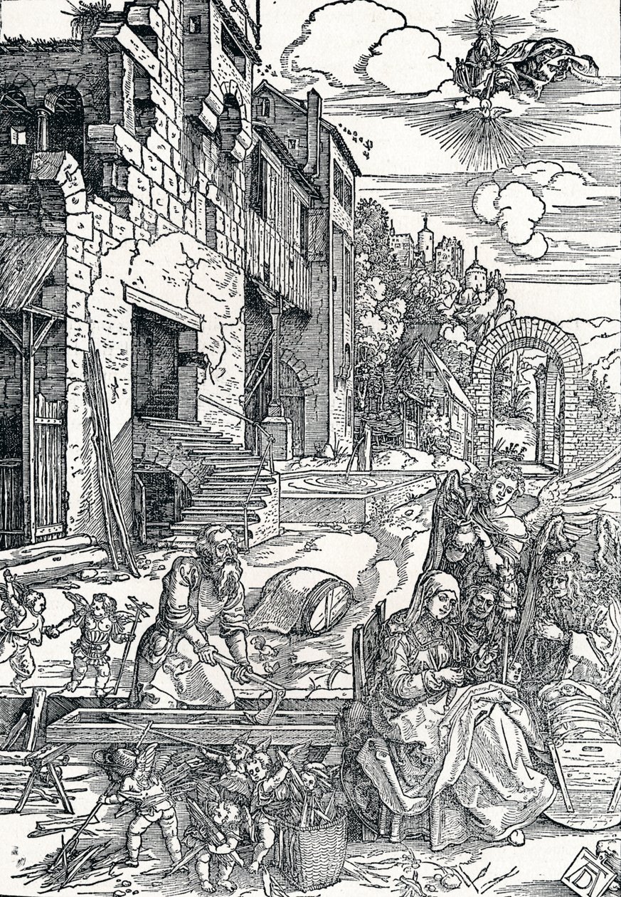 La Sacra Famiglia in Egitto, c1501-1502, 1906 da Albrecht Dürer