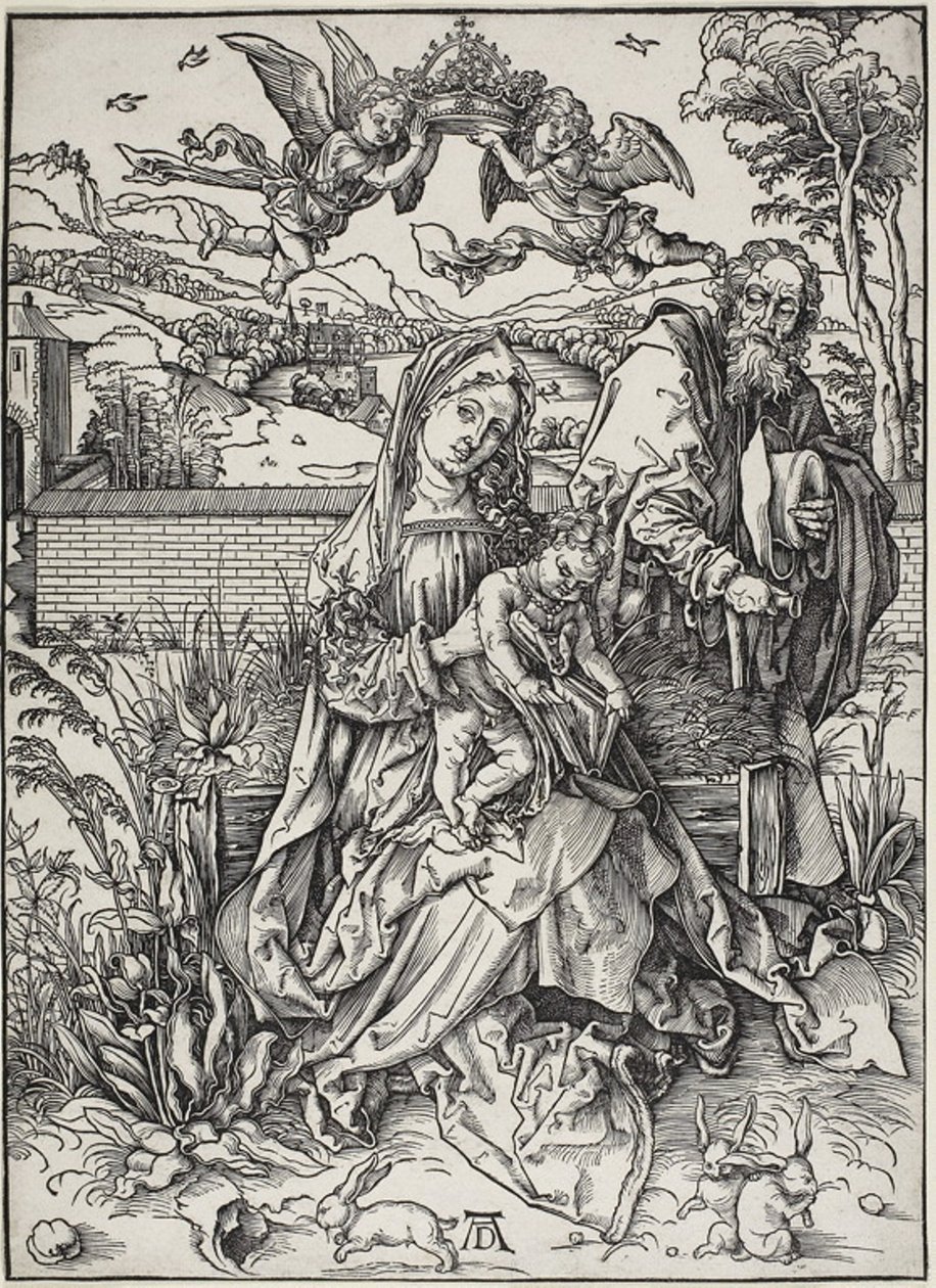 La Sacra Famiglia con Tre Lepri da Albrecht Dürer