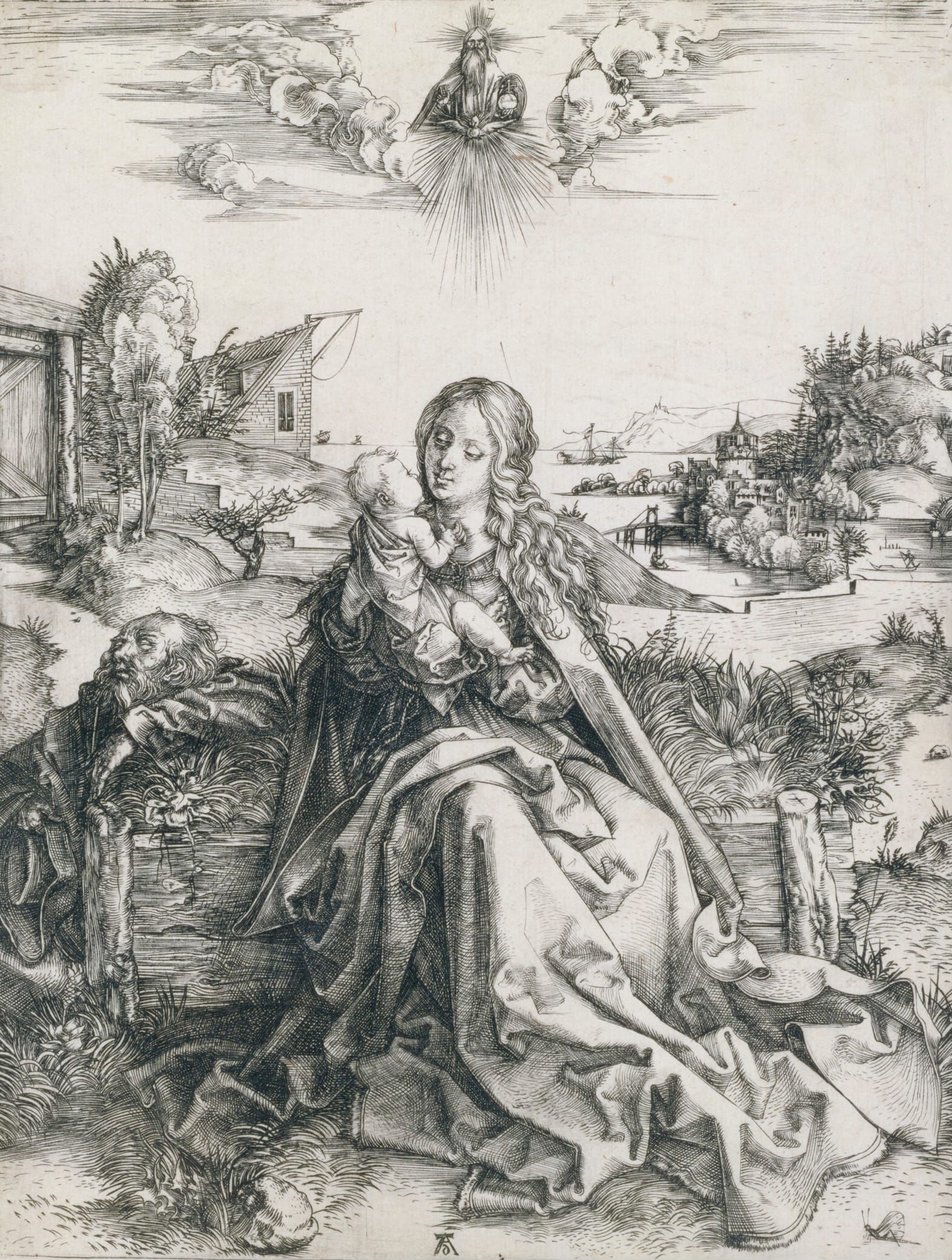 La Sacra Famiglia con la libellula da Albrecht Dürer