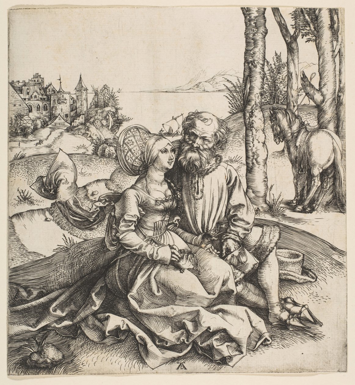 La coppia male assortita, ca. 1495 da Albrecht Dürer
