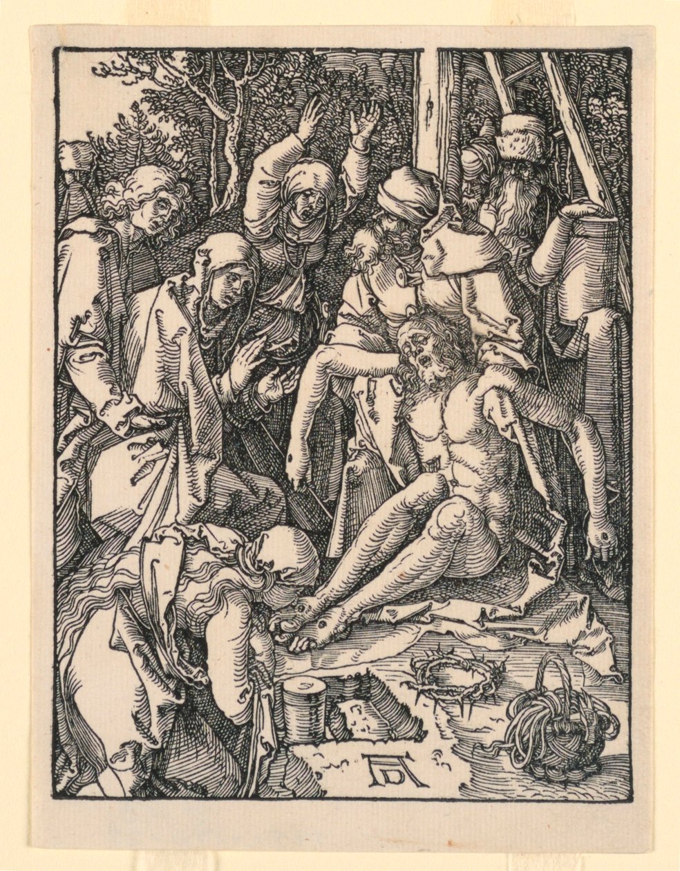 Il compianto, dalla serie La Piccola Passione da Albrecht Dürer