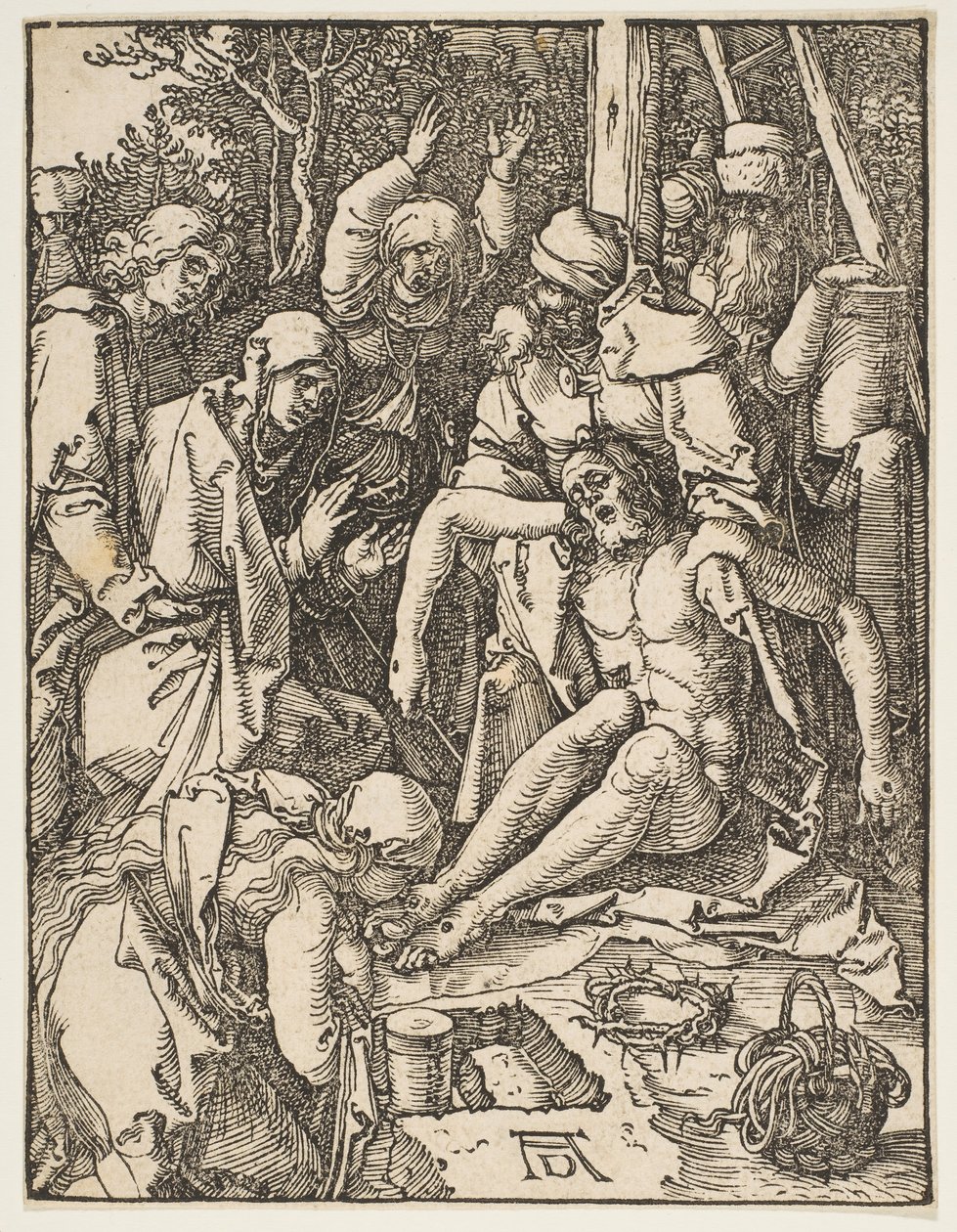 Il compianto, dalla Piccola Passione da Albrecht Dürer