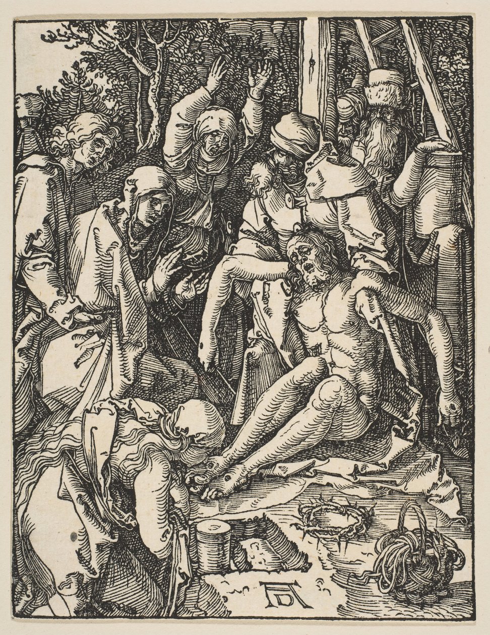 La lamentazione, da La Piccola Passione da Albrecht Dürer