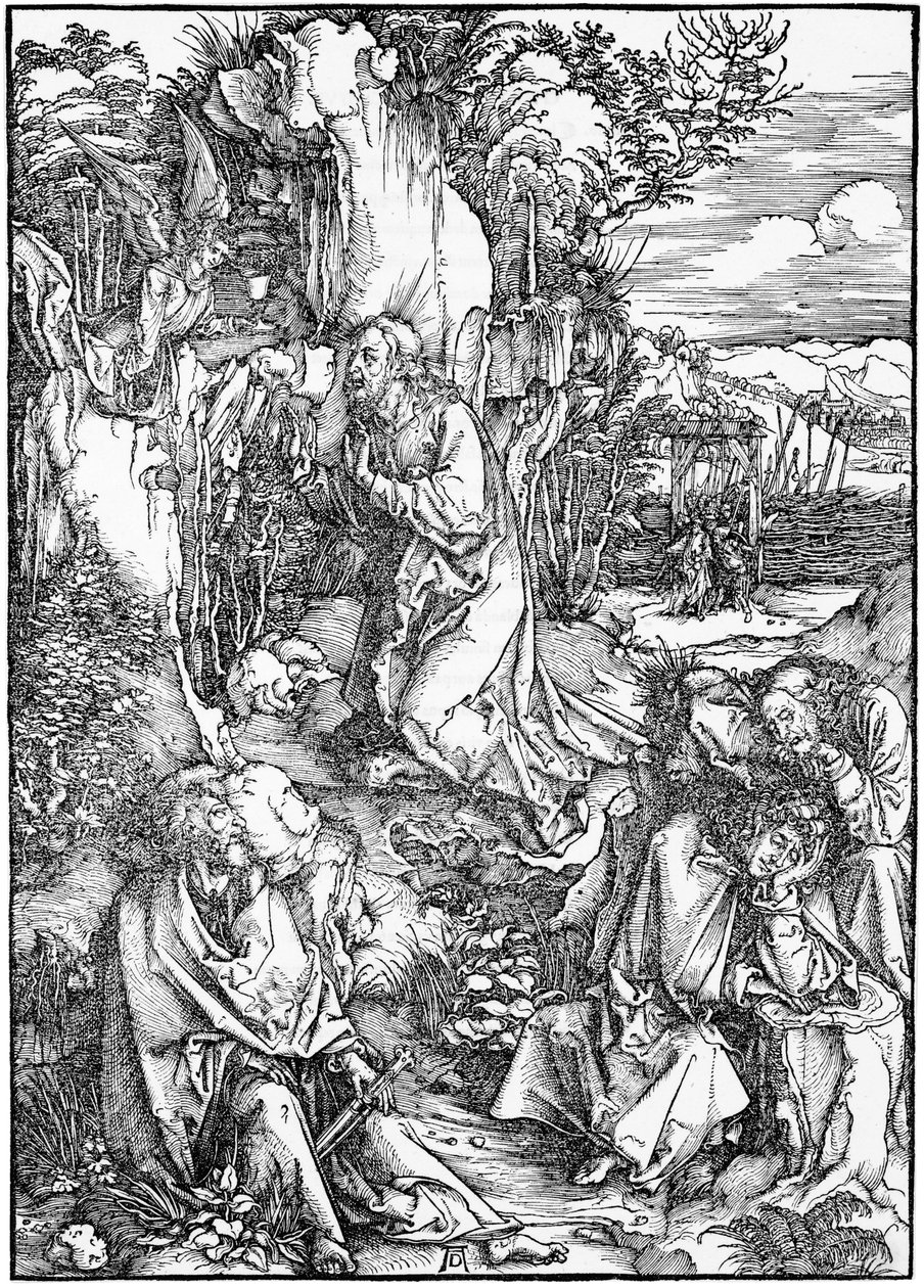 La grande Passione: 2. Cristo sul Monte degli Ulivi da Albrecht Dürer