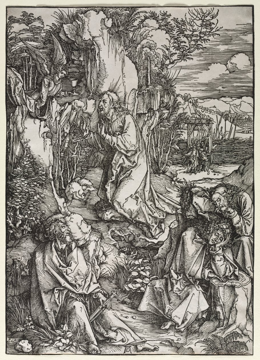 La Grande Passione: Cristo sul Monte degli Ulivi, c. 1497-1500 da Albrecht Dürer