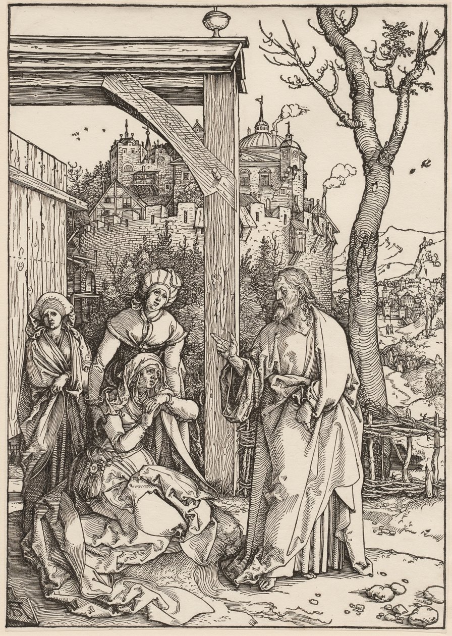 La vita della Vergine: Cristo prende congedo da sua madre da Albrecht Dürer