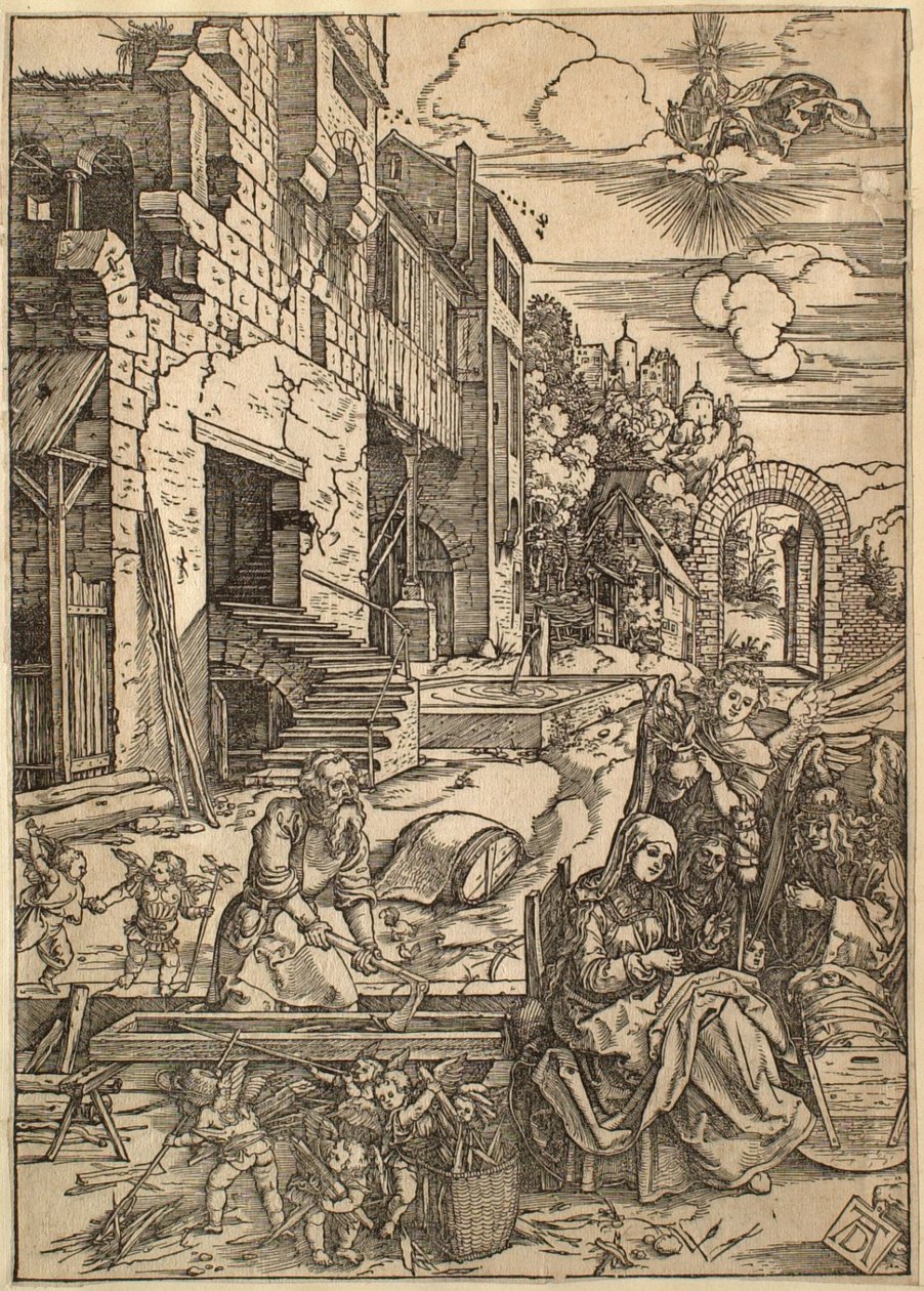 La vita della Vergine: Il soggiorno della Sacra Famiglia in Egitto da Albrecht Dürer