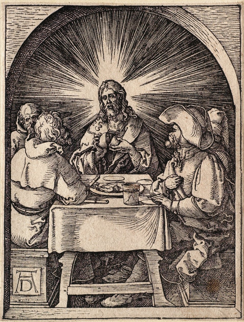 La Piccola Passione: Cristo a Emmaus da Albrecht Dürer