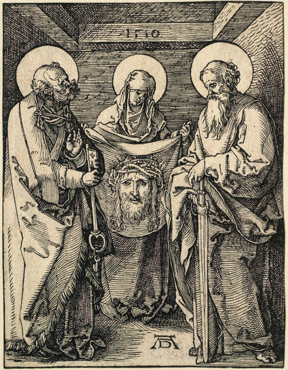 La piccola Passione: Veronica tra i santi Pietro e Paolo da Albrecht Dürer