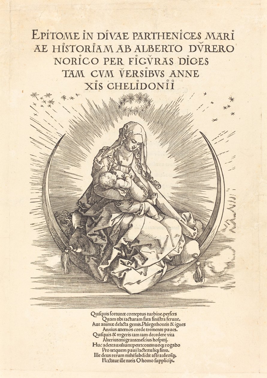 La Madonna sulla mezzaluna da Albrecht Dürer
