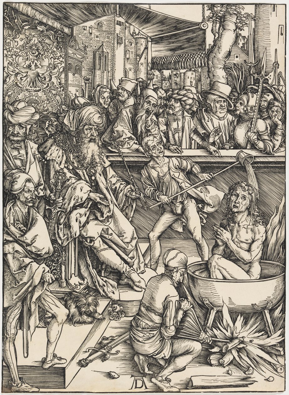Il martirio di San Giovanni Evangelista da Albrecht Dürer