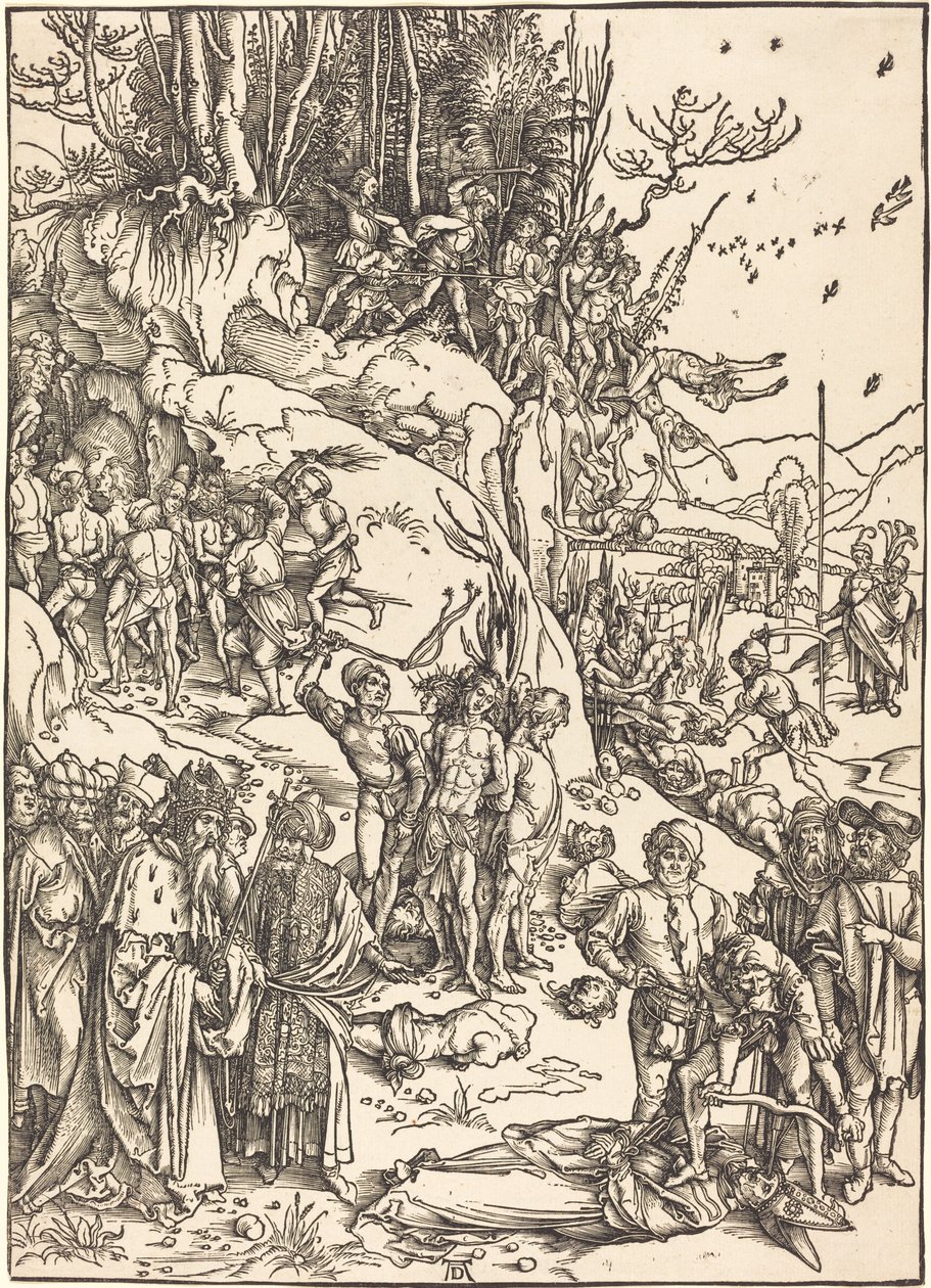Il martirio dei diecimila da Albrecht Dürer