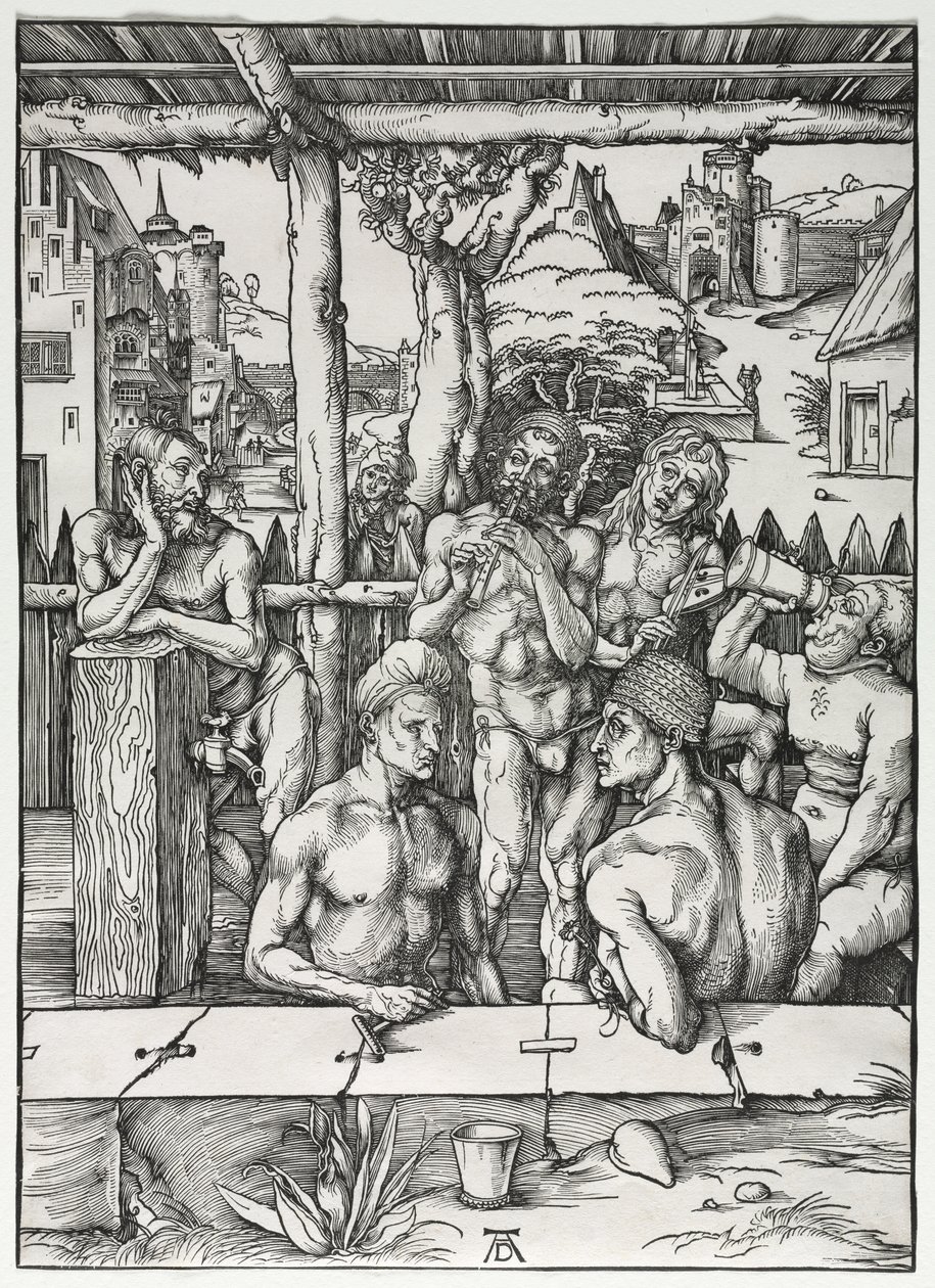 La casa da bagno degli uomini da Albrecht Dürer