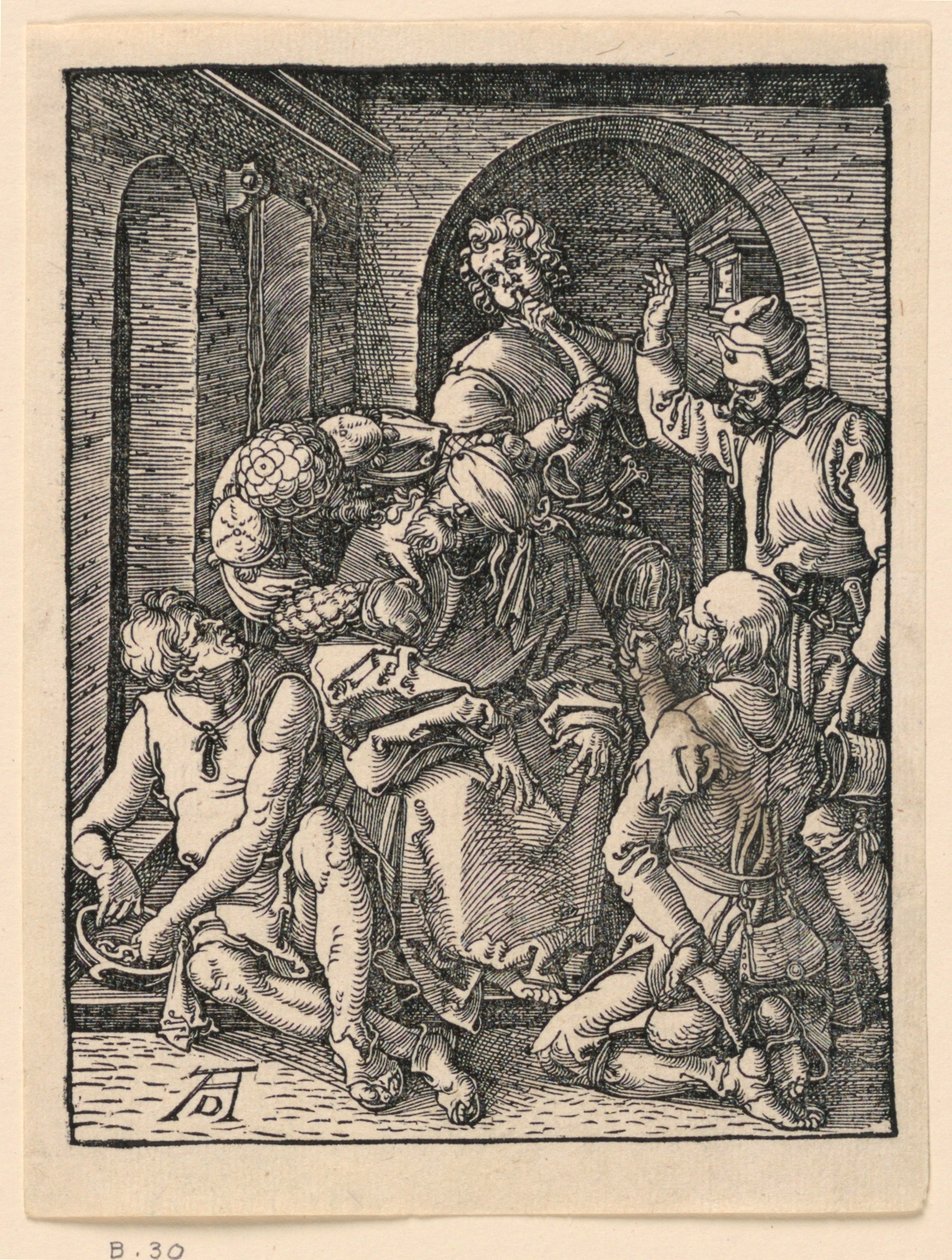 La derisione di Cristo, dalla serie La Piccola Passione da Albrecht Dürer