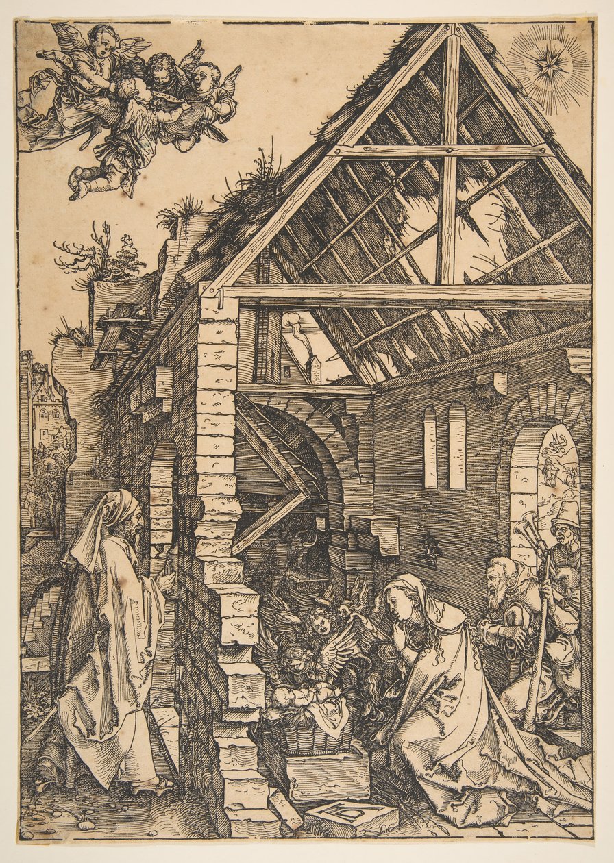 La Natività, dalla Vita della Vergine, 1502-3 da Albrecht Dürer