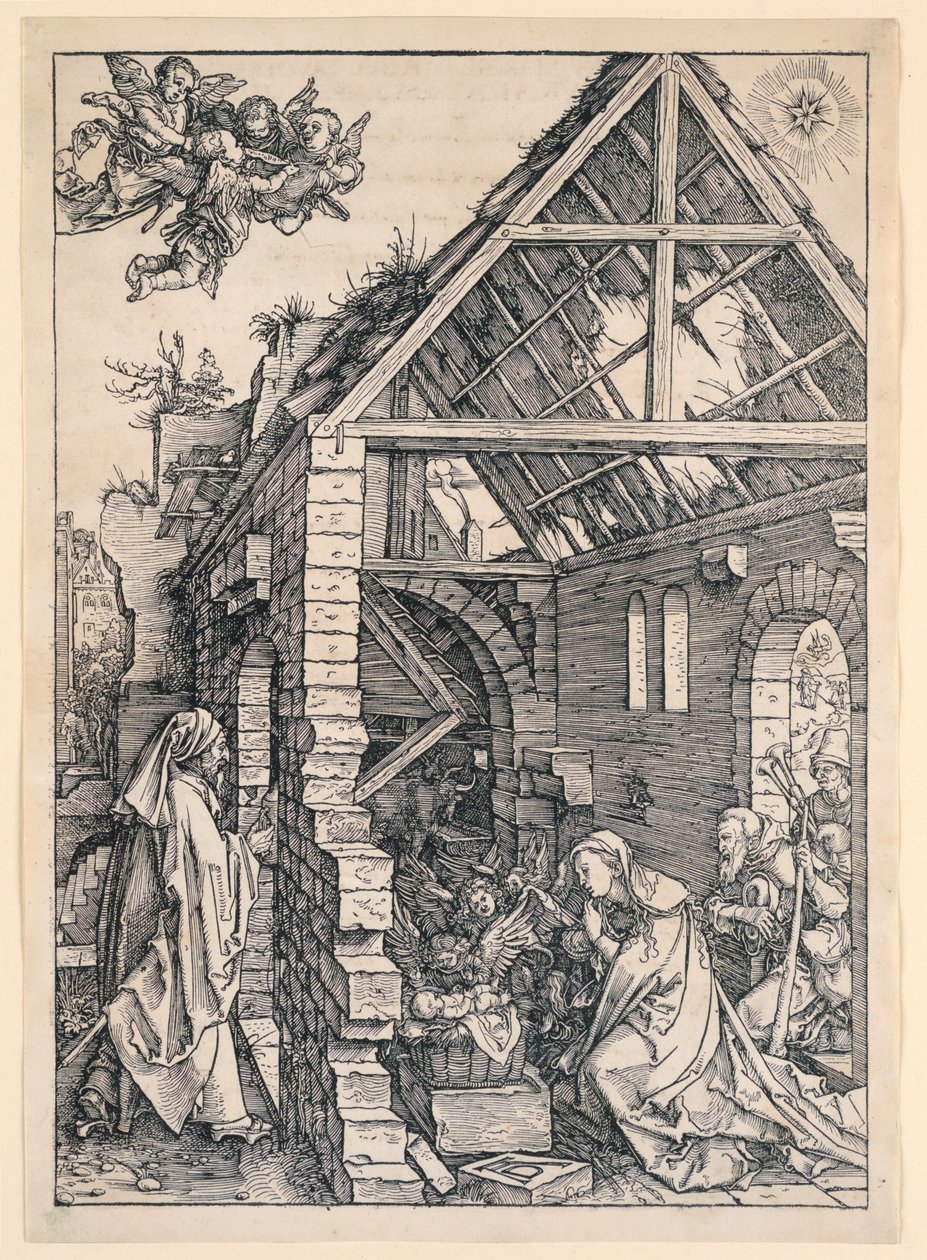 La Natività, dalla serie Vita della Vergine da Albrecht Dürer